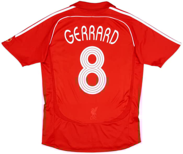 2006-08 Liverpool Home Shirt Gerrard #8 - 6/10 - (M)