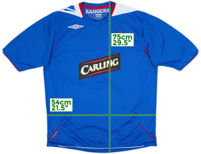 2006-07 Rangers Home Shirt Ferguson #6 - 8/10 - (XL)