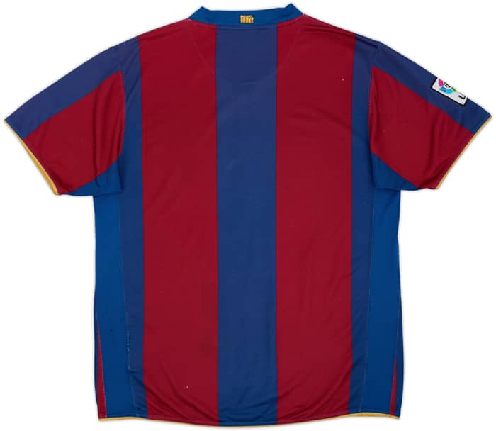 2007-08 Barcelona Home Shirt - 4/10 - (L)