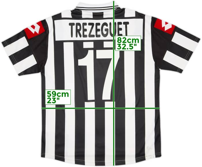 2001-02 Juventus CL Home Shirt Trezeguet #17 - 6/10 - (XL)