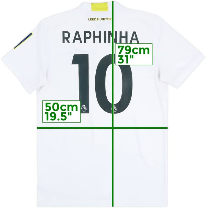 2021-22 Leeds United Home Shirt Raphinha #10 - 8/10 - (M)