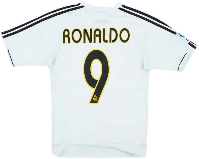 2003-04 Real Madrid Home Shirt Ronaldo #9 - 5/10 - (S)