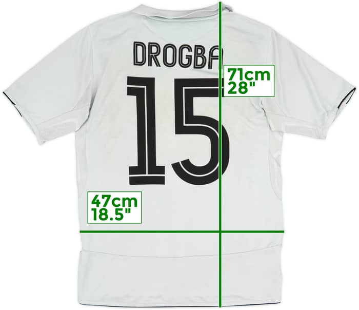 2005-06 Chelsea Away Shirt Drogba #15 - 6/10 - (M)
