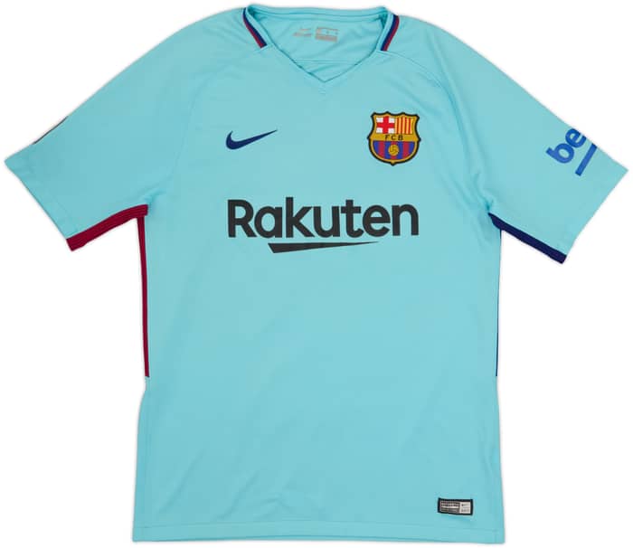 2017-18 Barcelona Away Shirt A.Iniesta #8 - 7/10 - (M)