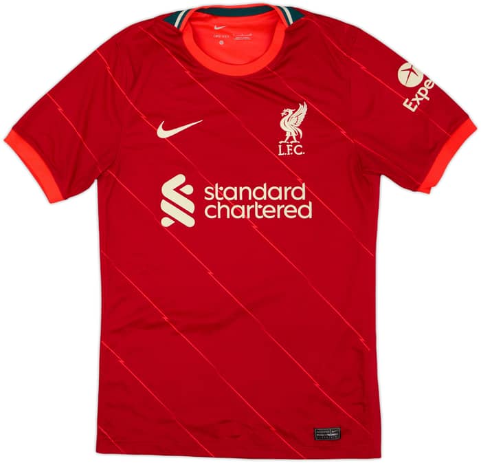 2021-22 Liverpool Home Shirt Virgil #4 - 8/10 - (S)