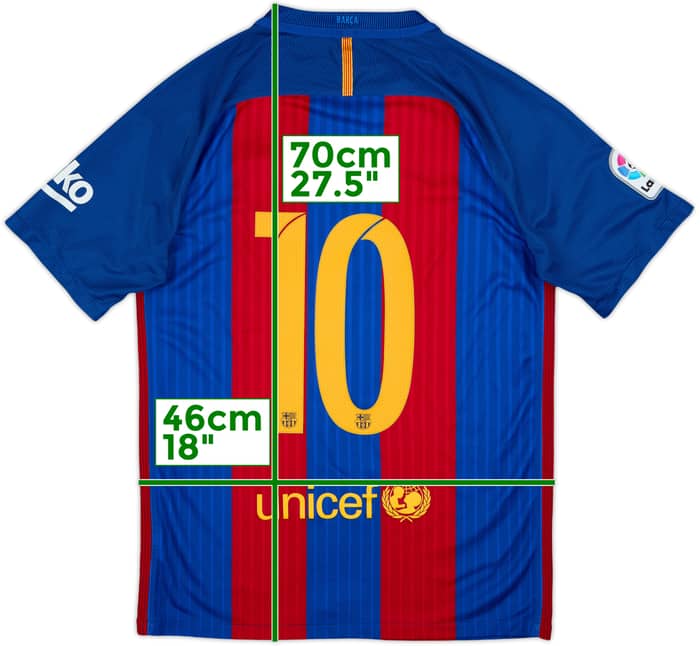 2016-17 Barcelona Home Shirt Messi #10 - 5/10 - (S)