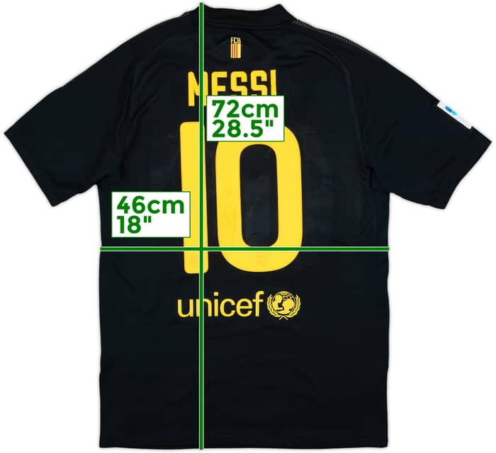 2011-12 Barcelona Away Shirt Messi #10 - 6/10 - (S)