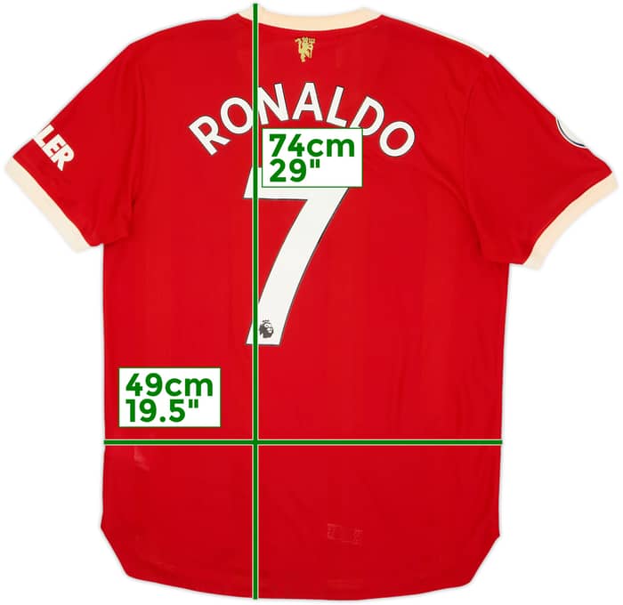 2021-22 Manchester United Authentic Home Shirt Ronaldo #7 - 7/10 - (M)