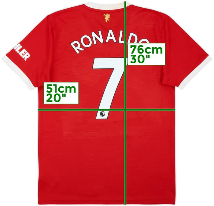 2021-22 Manchester United Home Shirt Ronaldo #7 - 7/10 - (M)