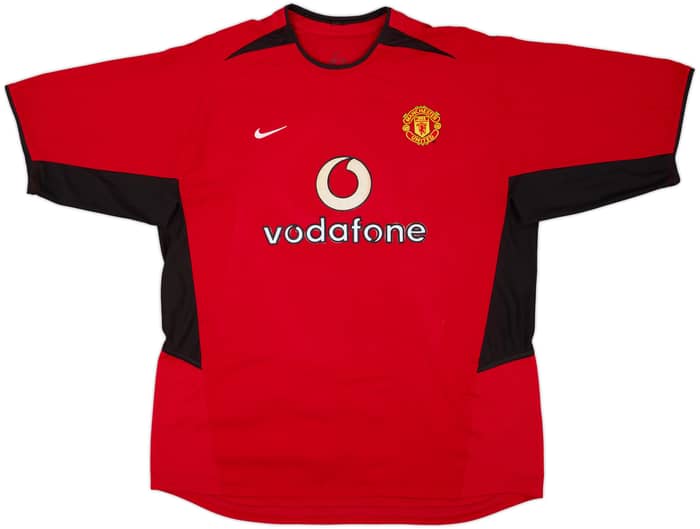 2002-04 Manchester United Home Shirt Beckham #7 - 6/10 - (XL)