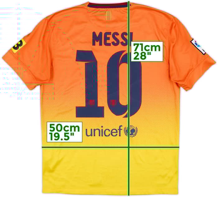 2012-13 Barcelona Away Shirt Messi #10 - 8/10 - (M)
