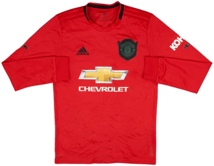 2019-20 Manchester United Home L/S Shirt B.Fernandes #18 - 5/10 - (S)