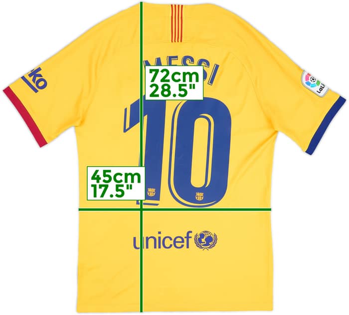 2019-20 Barcelona Away Shirt Messi #10 - 9/10 - (S)