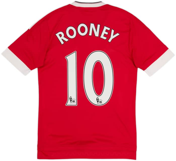 2015-16 Manchester United Home Shirt Rooney #10 - 6/10 - (XS)