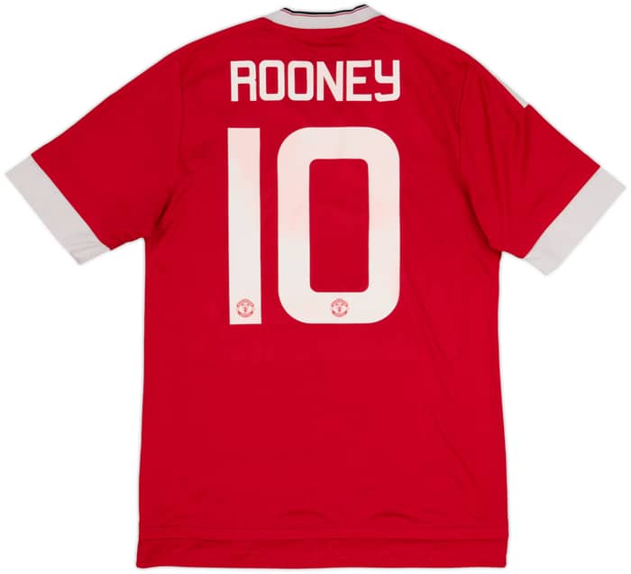 2015-16 Manchester United Home Shirt Rooney #10 - 8/10 - (S)