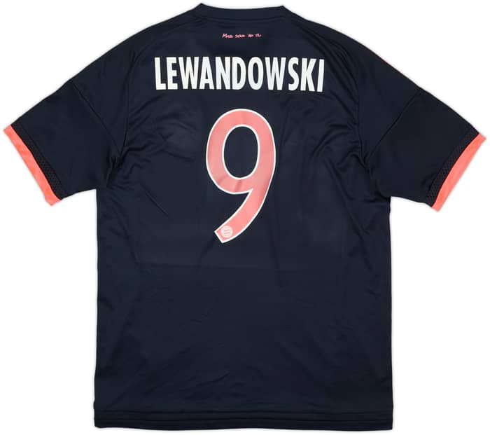 2015-16 Bayern Munich Third Shirt Lewandowski #9 - 8/10 - (M)