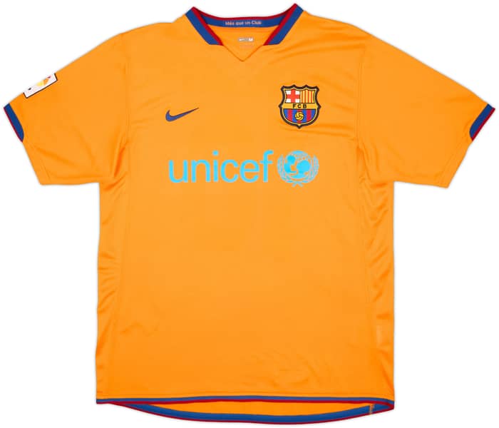 2006-08 Barcelona Away Shirt Ronaldinho #10 - 9/10 - (M)