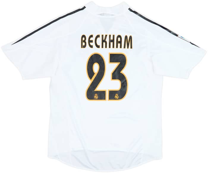 2004-05 Real Madrid Home Shirt Beckham #23 - 7/10 - (M)