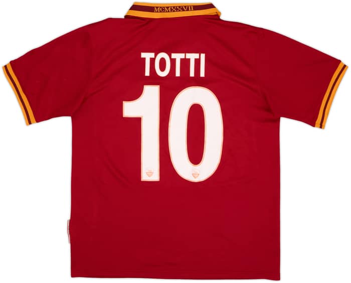 2013-14 Roma Home Shirt Totti #10 - 5/10 - (M)