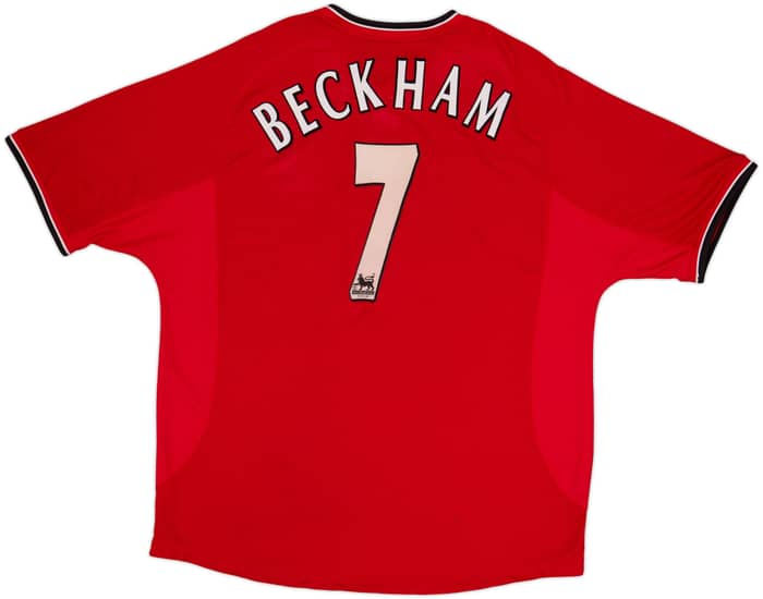 2000-02 Manchester United Home Shirt Beckham #7 - 5/10 - (XXL)