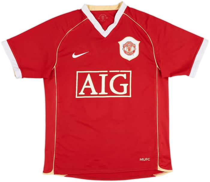 2006-07 Manchester United Home Shirt Scholes #18 - 6/10 - (S)