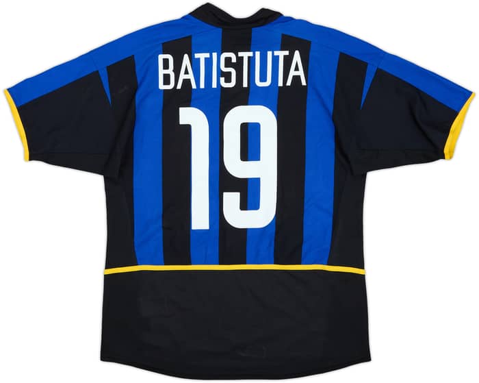 2002-03 Inter Milan Home Shirt Batistuta #19 - 6/10 - (M)
