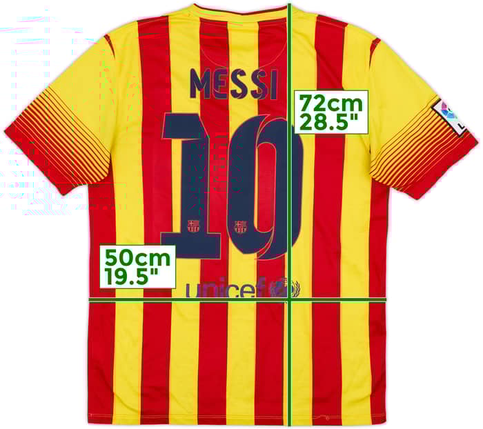 2013-15 Barcelona Away Shirt Messi #10 - 5/10 - (M)