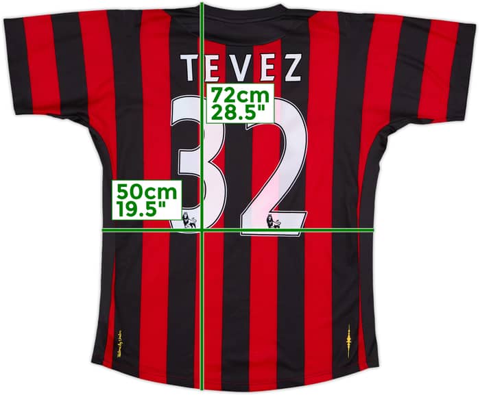 2011-12 Manchester City Away Shirt Tevez #32 - 8/10 - (M)