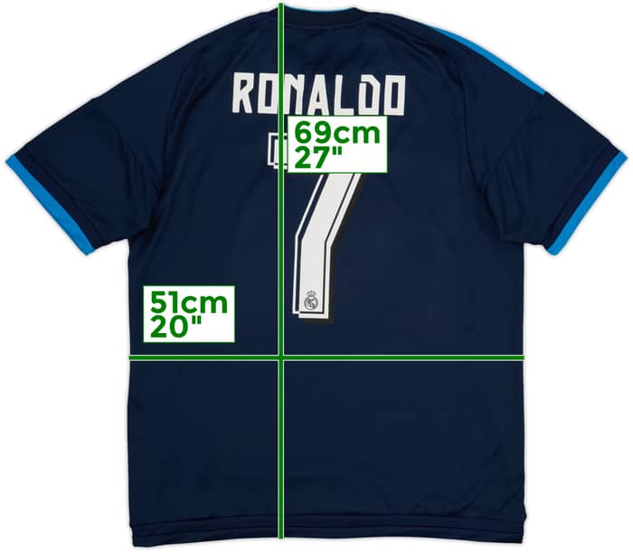 2015-16 Real Madrid Third Shirt Ronaldo #7 - 8/10 - (M)
