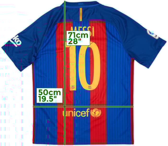 2016-17 Barcelona Home Shirt Messi #10 - 7/10 - (M)