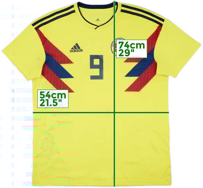 2018-19 Colombia Home Shirt Falcao #9 - 5/10 - (L)