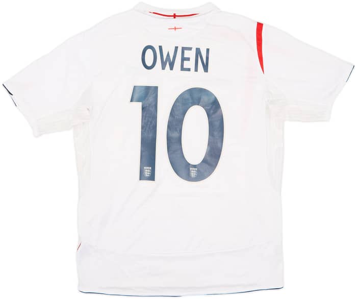 2005-07 England Home Shirt Owen #10 - 5/10 - (L)