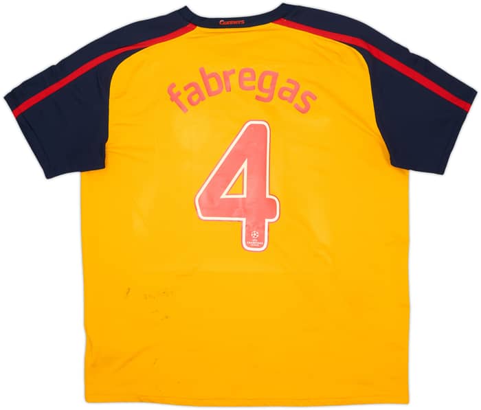 2008-09 Arsenal Away Shirt Fabregas #4 - 5/10 - (XL)