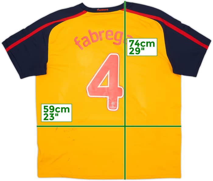 2008-09 Arsenal Away Shirt Fabregas #4 - 5/10 - (XL)