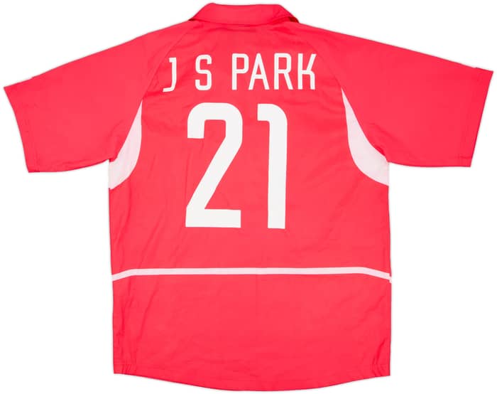 2002-03 South Korea Home Shirt J.S.Park #21 - 4/10 - (L)