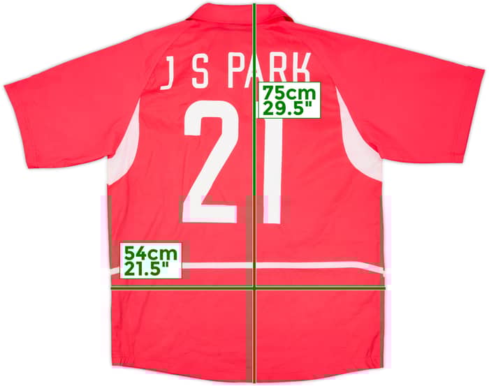 2002-03 South Korea Home Shirt J.S.Park #21 - 4/10 - (L)