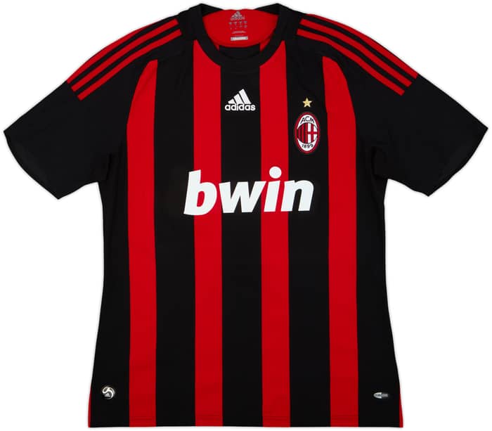 2008-09 AC Milan Home Shirt Ronaldinho #80 - 7/10 - (M)