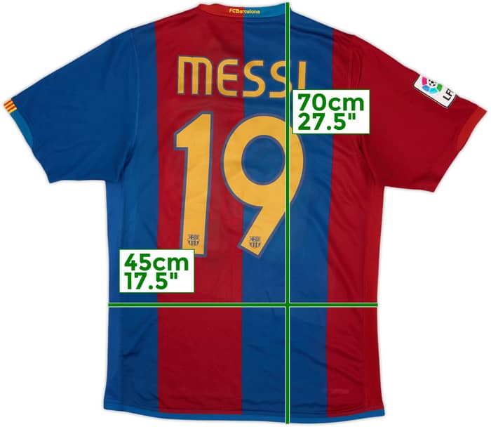 2006-07 Barcelona Home Shirt Messi #19 - 8/10 - (S)