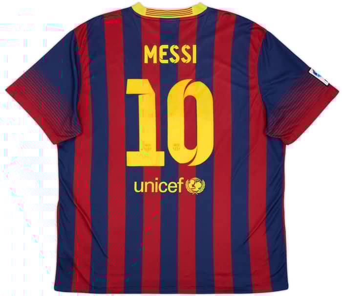 2013-14 Barcelona Home Shirt Messi #10 - 7/10 - (XXL)