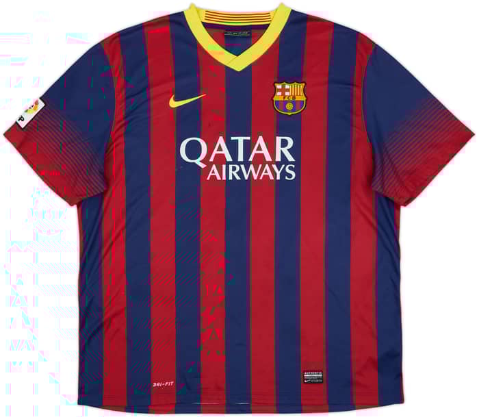 2013-14 Barcelona Home Shirt Messi #10 - 7/10 - (XXL)