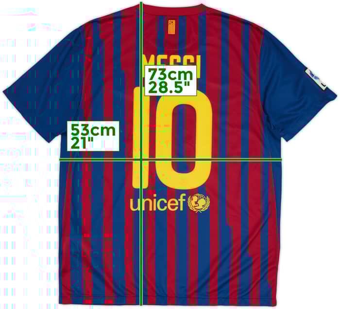 2011-12 Barcelona Home Shirt Messi #10 - 6/10 - (L)