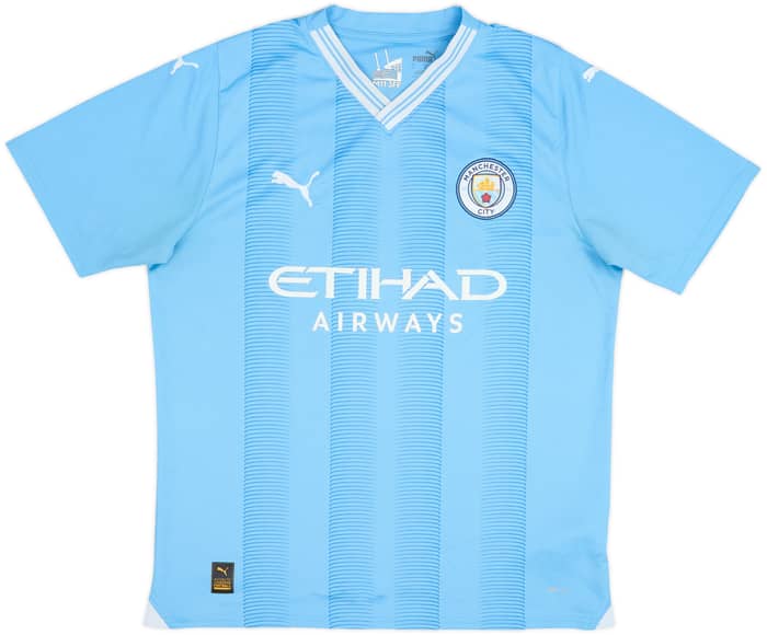 2023-24 Manchester City Home Shirt Haaland #9 - 6/10 - (L)