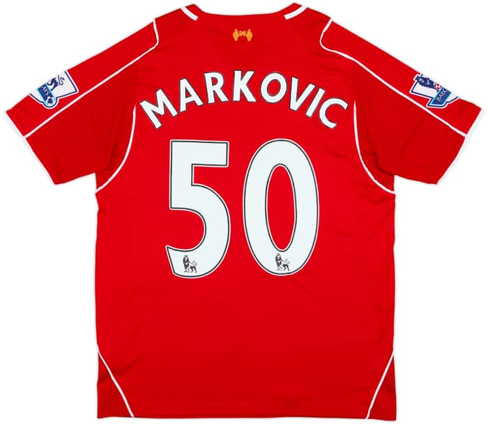2014-15 Liverpool Home Shirt Markovic #50 - 7/10 - (L)