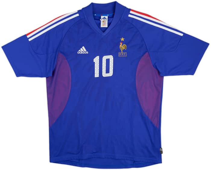 2002-04 France Home Shirt Zidane #10 - 5/10 - (L)
