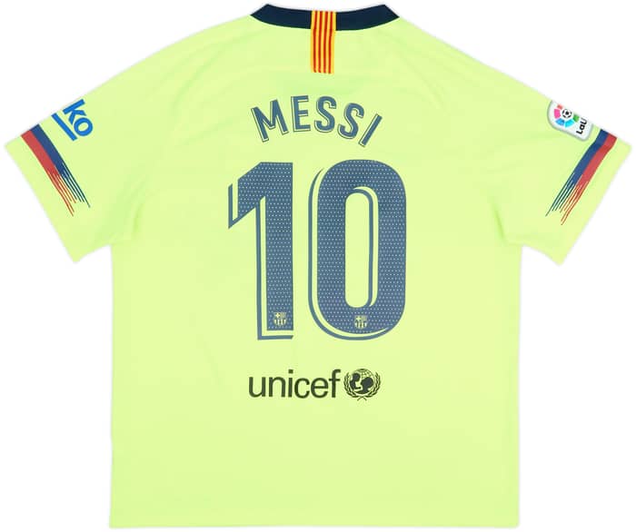 2018-19 Barcelona Away Shirt Messi #10 - 8/10 - (XL)
