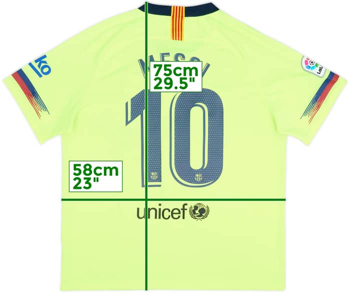 2018-19 Barcelona Away Shirt Messi #10 - 8/10 - (XL)