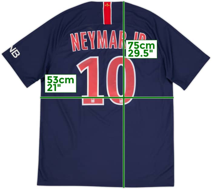 2018-19 Paris Saint-Germain Home Shirt Neymar Jr #10 - 6/10 - (L)