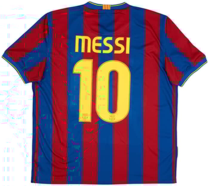2009-10 Barcelona Home Shirt Messi #10 - 5/10 - (L)