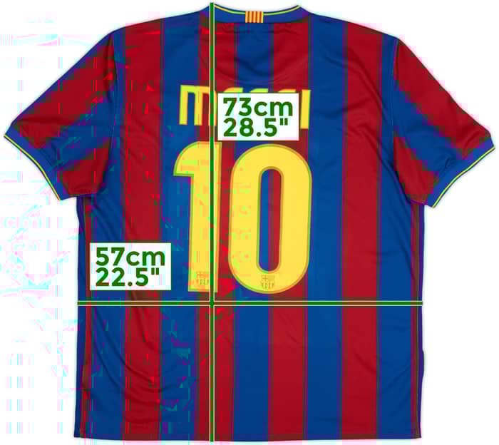 2009-10 Barcelona Home Shirt Messi #10 - 5/10 - (L)