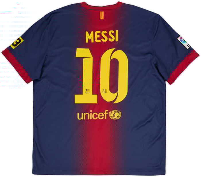 2012-13 Barcelona Home Shirt Messi #10 - 8/10 - (XL)